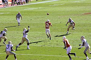 McCoy throwing pass vs Baylor 2008