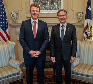 Secretary Blinken Meets With Special Envoy Kennedy (52623693644) (cropped)