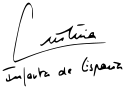Cristina's signature
