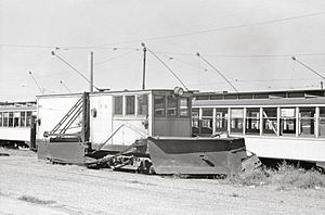 Snowplow streetcar Minneapolis 1939