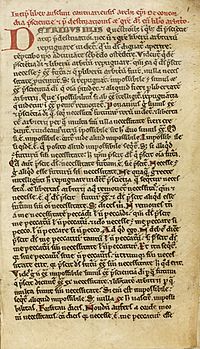XII c. French manuscript of Anselm's 'De Concordia' (2)