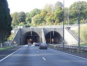 Brynglas tunnels on the M4 - geograph.org.uk - 1559769