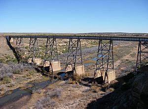 Canadian River Railroad Bridge Logan New Mexico 2010