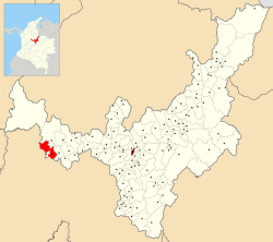 Location of the municipality and town of Quipama in the Boyacá Department of Colombia.