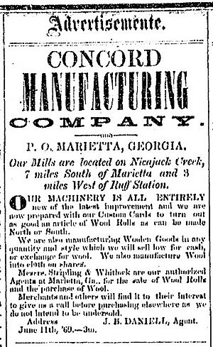 Concord Manufacturing Company - Advertisement