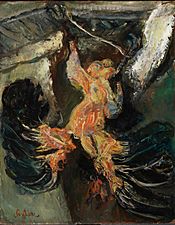 Hanging Turkey by Chaim Soutine, c. 1925, oil on millboard