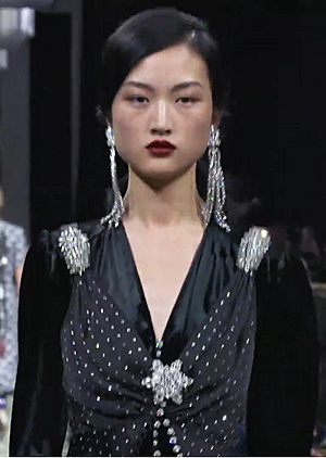 Jing Wen at the Paco Rabanne Fall Winter 2019-20 show.jpg