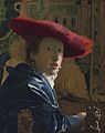 Johannes Vermeer, Girl with the Red Hat, c. 1665-1666, NGA 60