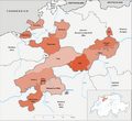 Karte Kanton Solothurn Bezirke 2010