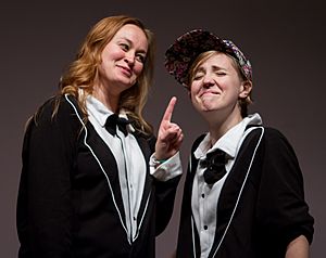 Mamrie Hart and Hannah Hart at No Filter in December 2013
