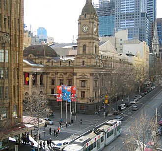 Melbourne Town Hall-Collins Street.JPG