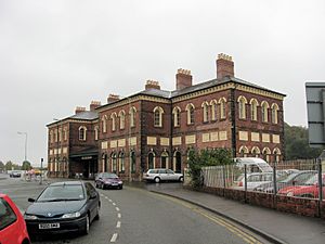 Oswestry - The former station and Cambrian Railways headquarters