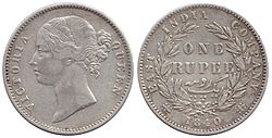 Rupee, 1840 - British India, Victoria