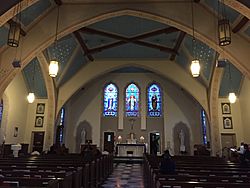 Sacred Heart Church Raleigh interior 2017