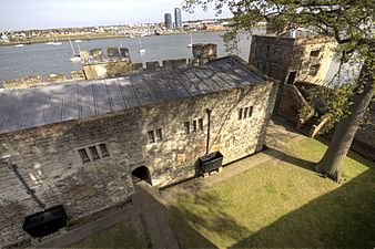 Upnor Castle inner courtyard
