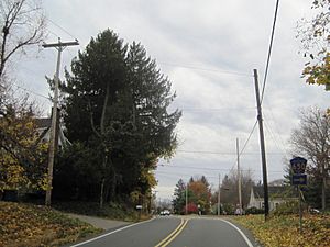 Looking south at Old York Road (CR 613) and Voorhees Corner Road (CR 650)