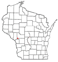 Location of North Bend, Wisconsin