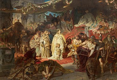 Carl Theodor von Piloty Thusnelda im Triumphzug des Germanicus