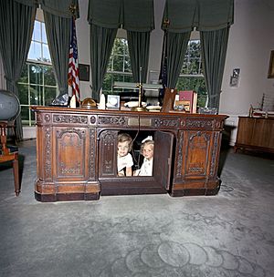 Caroline Kennedy Kerry Kennedy Resolute Desk a