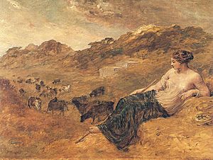 Cyrene and Cattle - Edward Calvert
