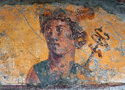 Fresco of Mercury-Hermes, Pompeii