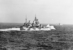 HMS Belfast during the Second World War- Operation Leader 5-6 October 1943 A20642