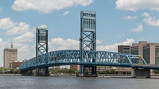 John T. Alsop Jr. Bridge, Jacksonville FL, Southwest view 20160706 1