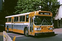 Portland AM General bus in 1984