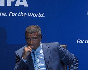 Romário at announcement of Brazil as 2014 FIFA World Cup host 2007-10-30 (cropped)