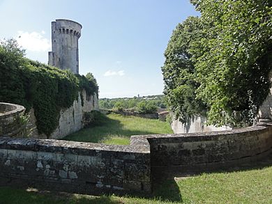 Taillebourg (Charente-Maritime) château, la tour