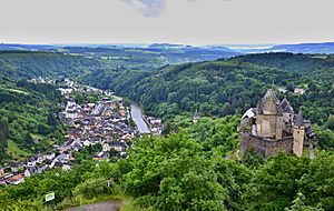 Vianden and the Castle of Vianden.