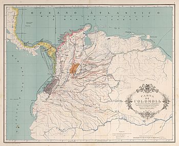 AGHRC (1890) - Carta I - Rutas de los conquistadores de Colombia