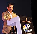 Actor Kamal Hassan addressing at the inaugural ceremony of the 44th International Film Festival of India (IFFI-2013), in Panaji, Goa on November 20, 2013