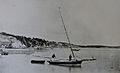 Bermuda rigged sloop at Convict Bay ca 1879