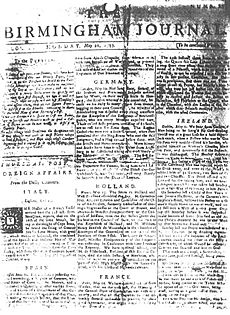 Birmingham Journal 1733