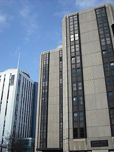 Cardiff city centre skyscrapers