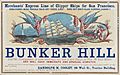 Clipper ship card Bunker Hill
