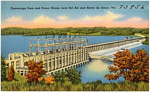 Conowingo Dam and Power House, near Bel Air and Havre de Grace, Md (73856)