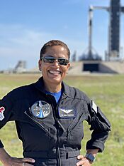 Dr. Sian Proctor at Launch Complex 39A