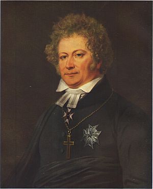 Esaias Tegnér as portrayed by Johan Gustaf Sandberg, around 1826