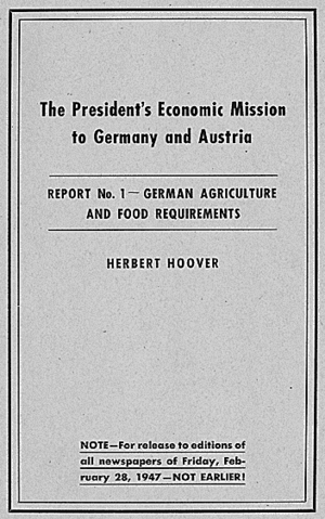 Hoover Report 1 Cover Page