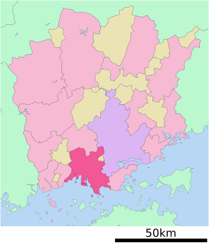 Location of Kurashiki
