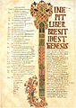 Leon Bible of 960 - letra capital de inicio del génesis