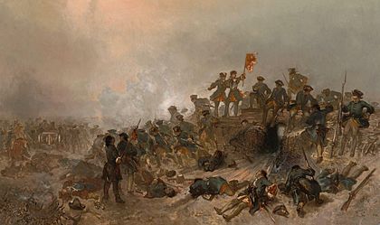 Nederlandse troepen tijdens de Slag bij Malplaquet (cropped)