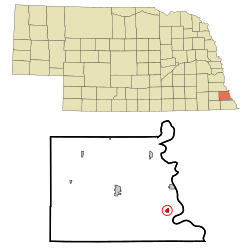 Location of Nemaha, Nebraska