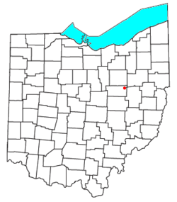 Location of Winesburg in Ohio