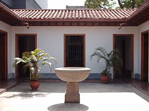 Patio central - casa de Bolívar