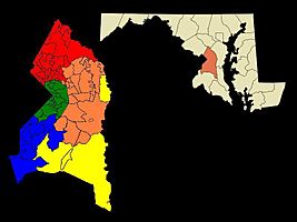 Prince George's County Maryland Regions