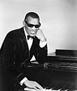 Ray Charles classic piano pose