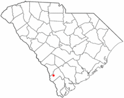Location of Estill, South Carolina